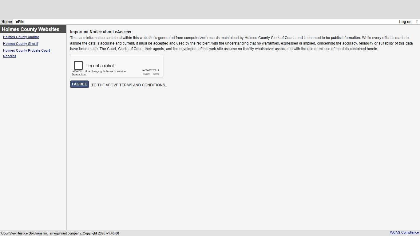 Welcome Page - Holmes County Clerk of Courts